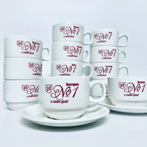 Чайная пара с любой гравировкой