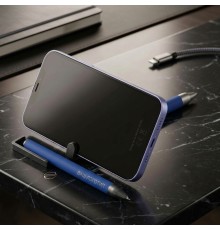 Ручка шариковая Standic с подставкой для телефона с гравировкой логотипа