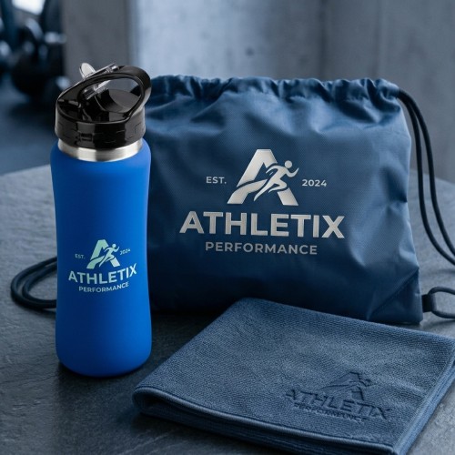 Спортивный подарочный набор 3 в 1 с вашим логотипом (Welcome pack)