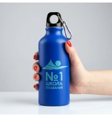 Бутылка для воды металлическая с логотипом