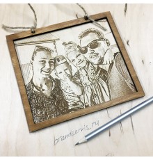 Фоторамка с гравировкой