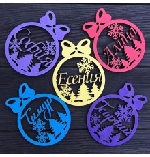 Именная елочная игрушка