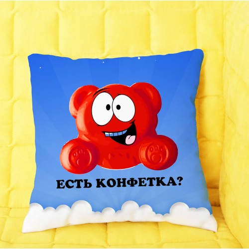 Подушка с желейным медведем Валера