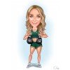 Закажите фигурку человека шарж с лицом по вашей фотографии