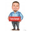 Закажите фигурку человека шарж с лицом по вашей фотографии