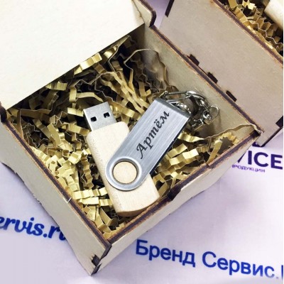 Купить Подарочные флешки в упаковке с нанесением