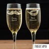 Гравировка на бокалах для шампанского