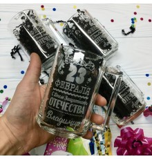 Кружка с гравировкой стеклянная