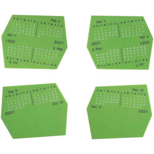 Купить Органайзер настольный с календарем Penman, белый с нанесением логотипа