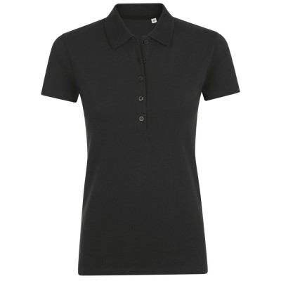 Купить Рубашка поло женская PHOENIX WOMEN, черная с нанесением логотипа