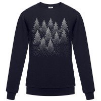 Толстовка женская Silver Christmas, темно-синяя