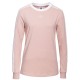 Купить Футболка женская с длинным рукавом 3 Stripes LS, розовая с нанесением логотипа
