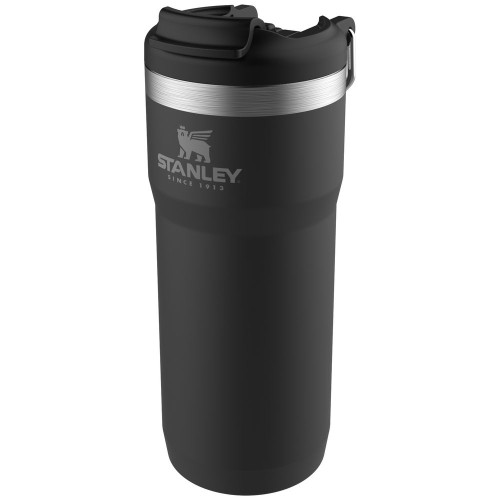 Купить Термокружка Stanley Classic Twin Lock, черная с нанесением логотипа