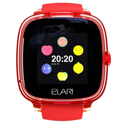 Купить Умные часы Elari KidPhone Fresh, красные с нанесением