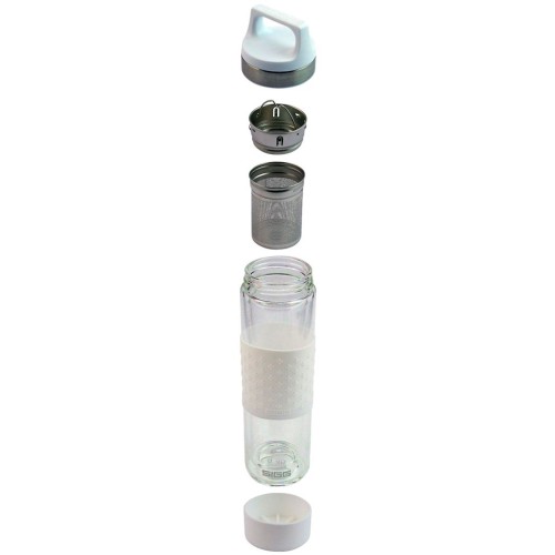 Купить Бутылка для воды Glass WMB, розовая с нанесением логотипа