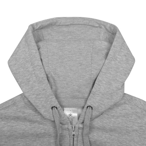 Купить Толстовка мужская Hooded Full Zip серый меланж с нанесением логотипа