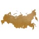Купить Деревянная карта России, коричневая с нанесением логотипа