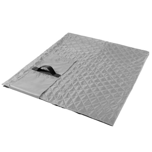 Купить Плед для пикника Comfy, серый с нанесением логотипа