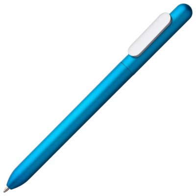 Купить Ручка шариковая Slider Silver, голубой металлик с нанесением