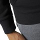 Купить Толстовка мужская Crew Neck, черная с нанесением логотипа