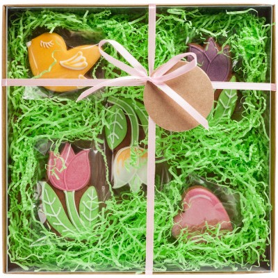 Купить Набор имбирного печенья «Весна внутри» с нанесением
