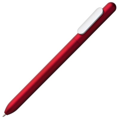 Купить Ручка шариковая Slider Silver, красный металлик с нанесением