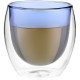 Купить Стакан с двойными стенками Glass Bubble, синий с нанесением логотипа