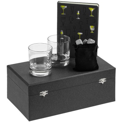 Купить Набор «Культура пития», с бокалами и камнями для виски с нанесением логотипа
