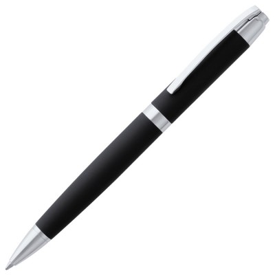 Купить Ручка шариковая Razzo Chrome, черная с нанесением