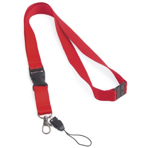 Купить Лента для бейджа You Know My Name, красная с нанесением логотипа