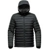 Купить Куртка компактная мужская Stavanger, черная с нанесением логотипа