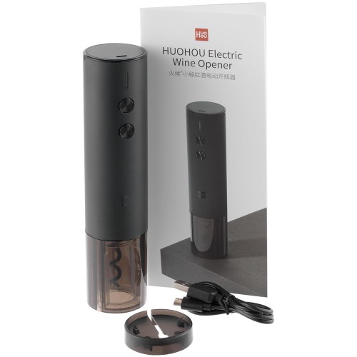 Купить Электрический штопор Huo Hou Electric Wine Bottle Opener Gift Edition, черный с нанесением логотипа