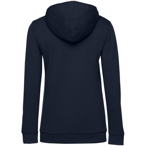 Купить Толстовка с капюшоном женская Hoodie, темно-синяя с нанесением логотипа