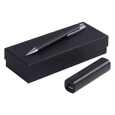 Купить Набор Snooper: аккумулятор и ручка, черный с нанесением