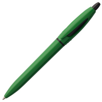 Купить Ручка шариковая S! (Си), зеленая с нанесением логотипа