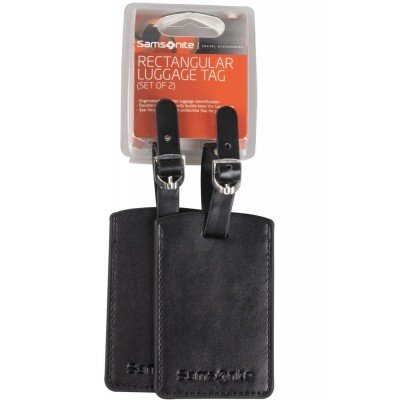 Купить Набор из 2 бирок Luggage Accessories, черный с нанесением