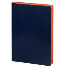 Ежедневник Slip, недатированный, синий с оранжевым