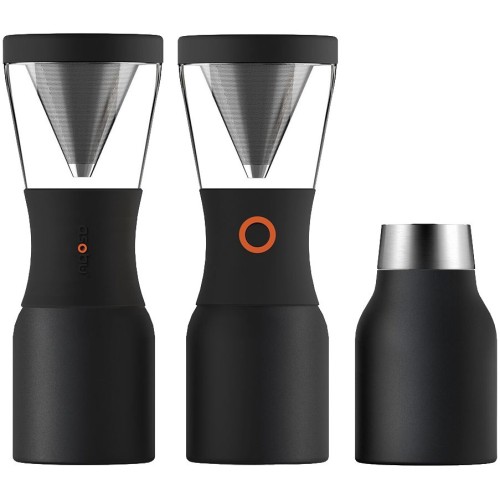 Купить Портативная кофеварка Cold Brew, черная с нанесением логотипа