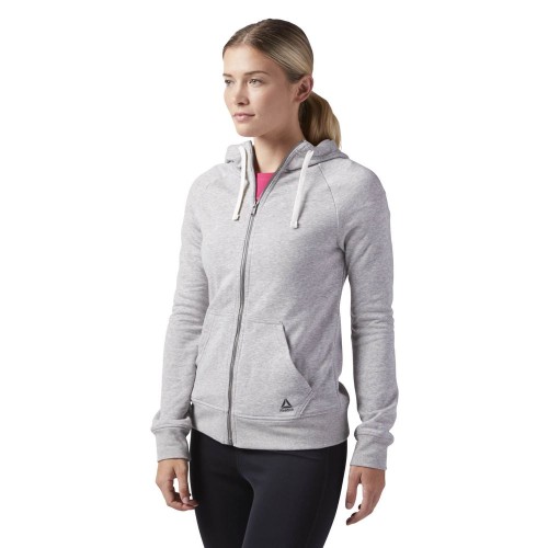 Купить Толстовка женская Elements French Terry Full Zip, серая с нанесением логотипа