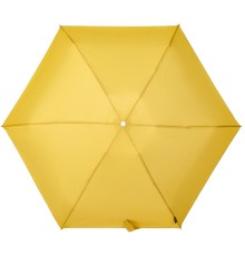 Складной зонт Alu Drop S, 4 сложения, автомат, желтый (горчичный)
