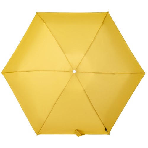 Купить Складной зонт Alu Drop S, 4 сложения, автомат, желтый (горчичный) с нанесением логотипа