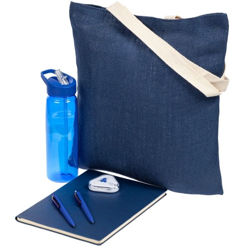 Купить Набор Beach Writer, синий с нанесением логотипа