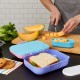 Купить Ланчбокс Neat Bento, большой, голубой с нанесением логотипа