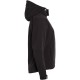 Купить Куртка женская Hooded Softshell черная с нанесением логотипа
