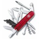 Купить Офицерский нож CyberTool L, прозрачный красный с нанесением логотипа