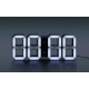 Купить Часы настенные White & White Clock, черные с нанесением логотипа