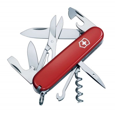 Купить Офицерский нож CLIMBER 91, красный с нанесением логотипа