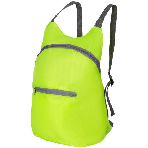 Купить Складной рюкзак Barcelona, салатовый с нанесением логотипа