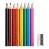 Купить Набор Hobby с цветными карандашами и точилкой, белый с нанесением логотипа