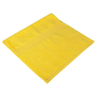Купить Полотенце махровое Soft Me Small, желтое с нанесением логотипа